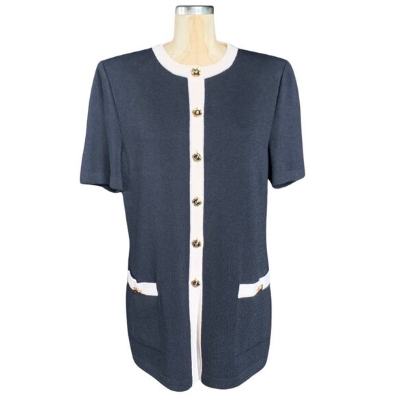 St. John Collection Sweaters - St. John Collection Navy Button Up Cardigan Women’s Size 12